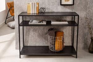 Design konzol Maille 100 cm fekete kőris