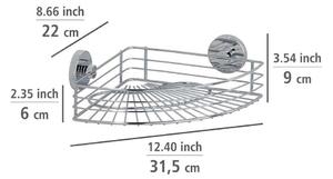 Vacuum-Loc öntapadós sarokpolc, max. 33 kg - Wenko