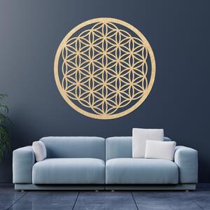 Mandala fa falfestmény - Élet Virága