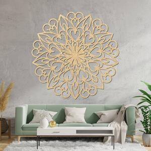 Faragott mandala, fa faldekoráció | FARLIKT