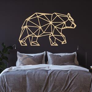 Geometrikus fából készült fali dekoráció medve - URSUS