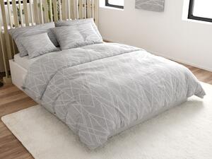 Renforcé pamut ágynemű GRAY STRIPES szürke Ágyneműhuzat mérete: 70 x 90 cm | 140 x 200 cm