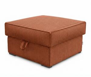 Terrakotta színű SMART COSARO taburet tárolóval 65x65 cm