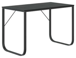Fekete forgácslap számítógépasztal 110 x 60 x 73 cm