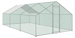 KONDELA Fedett kifutó állatoknak, ezüst, 3x6 m, INKOKY TYP 4