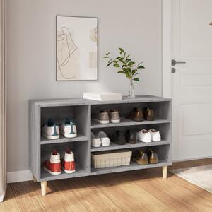 Szürke sonoma színű szerelt fa cipősszekrény 102x36x60 cm