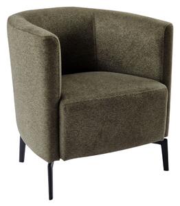 KONDELA Design fotel, zöld/fekete, KAPY
