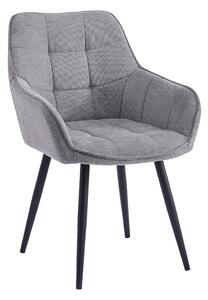 KONDELA Design fotel, szürke/fekete, MARKEN