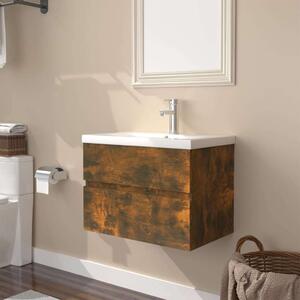 VidaXL Fürdőszoba Szekrény - Füstös Tölgy - 60x38.5x45 cm