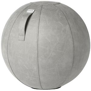 Betonszürke műbőr ülő / tornabál VLUV BOL VEGA Ø 65 cm