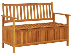 Tömör akácfa kerti tárolópad 120 cm