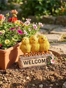 Sinsay - Álló kerti dekoráció „Welcome” felirattal - sárga