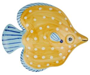 CORAL COAST kerámia fali dekoráció 15 cm , sárga
