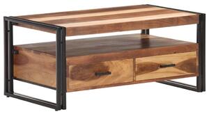 Tömör akácfa dohányzóasztal 100 x 55 x 45 cm