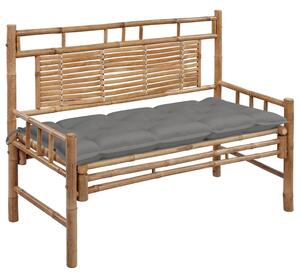 Bambusz kerti pad párnával 120 cm