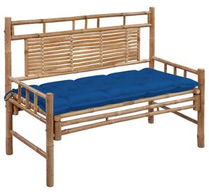 Bambusz kerti pad párnával 120 cm