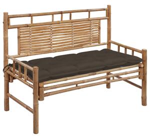 Bambusz kerti pad párnával 120 cm