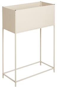 Magasított virágállvány TAPIEN Fém 70 cm Bézs