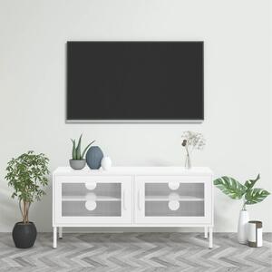 Fehér acél TV-szekrény 105 x 35 x 50 cm