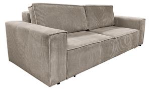 KONDELA Kihúzható heverő, szürkésbézs Taupe, HARPERA BIG SOFA