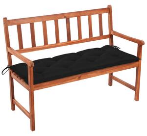Tömör akácfa kerti pad párnával 120 cm
