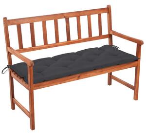 Tömör akácfa kerti pad párnával 120 cm