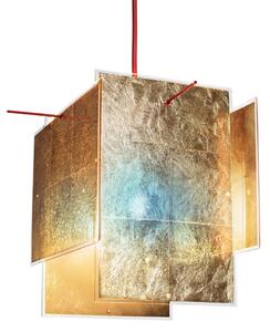 Függőlámpa Ingo Maurer, 24 Karat Blau, dimmable, Arany / Sárgaréz, Nappali, Műanyag, Dizájn