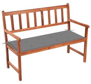 Tömör akácfa kerti pad párnával 120 cm