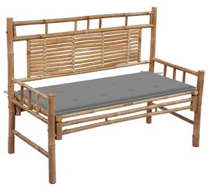 Bambusz kerti pad párnával 120 cm