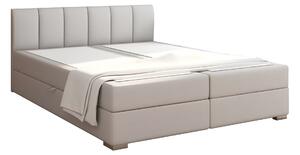 KONDELA Boxspring ágy 160x200, világosszürke, RIANA KOMFORT