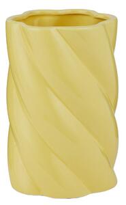 FUSILLI kerámia váza 30 cm , sárga