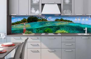 Konyhai fotótapéta - korallzátony 260 x 60 cm