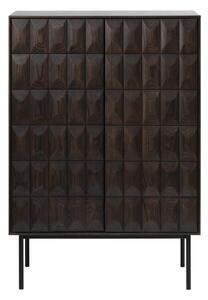 Sötétbarna szekrény 90x130 cm Latina – Unique Furniture