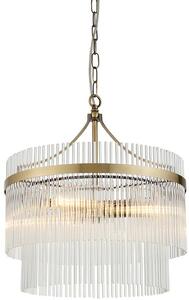 Endon glamour modern függeszték marietta antik sárgaréz átlátszó end99167