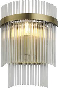 Endon glamour modern fali lámpa marietta antik sárgaréz átlátszó end99168