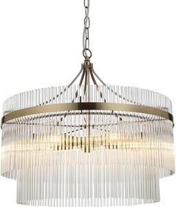 Endon glamour modern függeszték marietta antik sárgaréz átlátszó end99166
