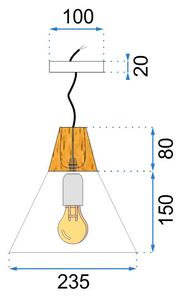 Mennyezeti lámpa SCANDI C APP061-1CP fehér