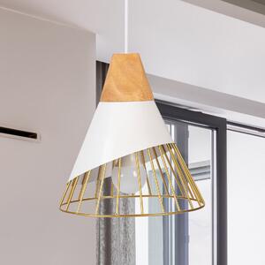 Mennyezeti lámpa APP226-1CP Skandináv stílusú fehér/arany