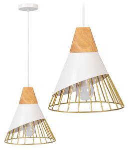 Mennyezeti lámpa APP226-1CP Skandináv stílusú fehér/arany
