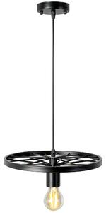 Mennyezeti lámpa APP212-1CP fekete kerék retro loft