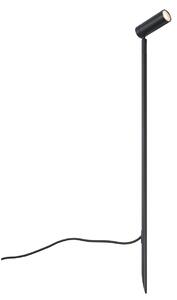 Spotlámpa fekete 80cm LED-del, állítható IP65 kábellel és dugóval - Carl