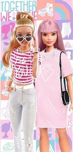 Barbie Together fürdőlepedő, strand törölköző 70x140cm