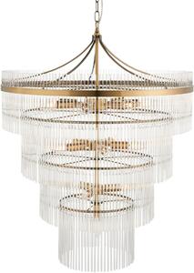 Endon glamour modern függeszték marietta antik sárgaréz átlátszó end112576