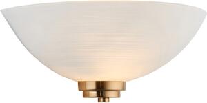 Endon glamour modern fali lámpa welles antik sárgaréz fehér end112439