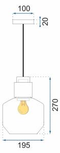 Mennyezeti Lámpa APP434-1CP narancssárga