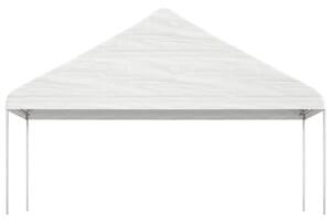VidaXL fehér polietilén pavilon tetővel 5,88 x 2,23 x 3,75 m