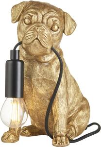 Endon modern asztali lámpa pug puppy matt fekete arany end107324