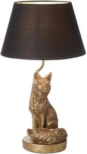 Endon modern asztali lámpa fox fekete arany end106796