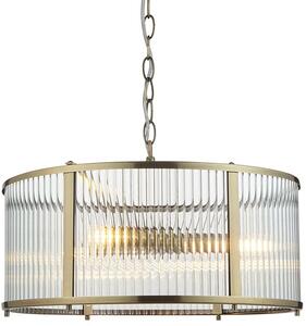 Endon glamour modern függeszték ridgeton antik sárgaréz átlátszó end106282