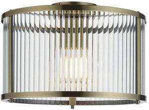 Endon glamour modern mennyezeti lámpa ridgeton antik sárgaréz átlátszó end106265